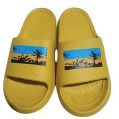 Soft Slippers for Women - Yellow Slippers - Comfortable Slippers - Flip Flop Slippers