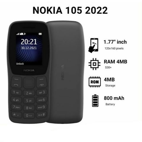 Nokia 105 Plus 2023 Dual Sim 1 Year official Brand warranty