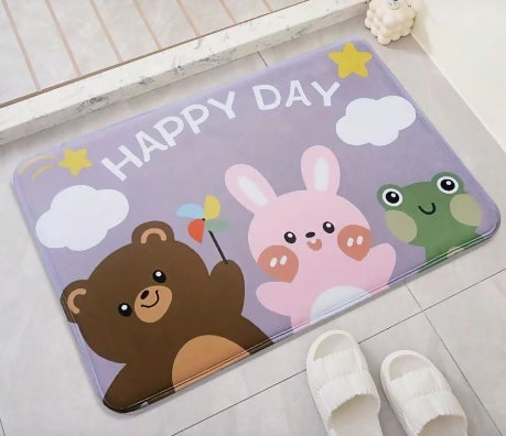 Kids-Anti-Slip-Door-Mat-314-5408-Happy-Day-Apricot-2881