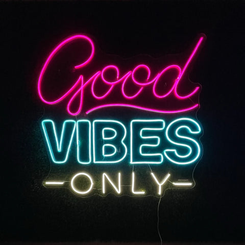 Good Vibes Only Neon Sign