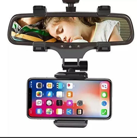 Adjustable Car Rearview Mirror Phone Holder Mobile Phone Holder Car Interior