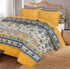 Latest Attractive Design 7PC Printed SaloniKa Cotton Comforter Set For Double Bed - ValueBox