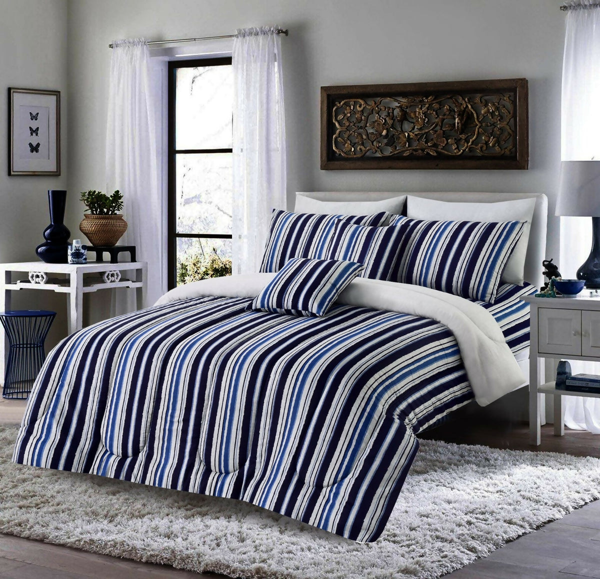 Duvet-Cover-Blue-Bold-Lines-Apricot-3400 (1)