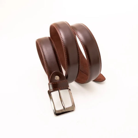 Dark Brown Leather Belt