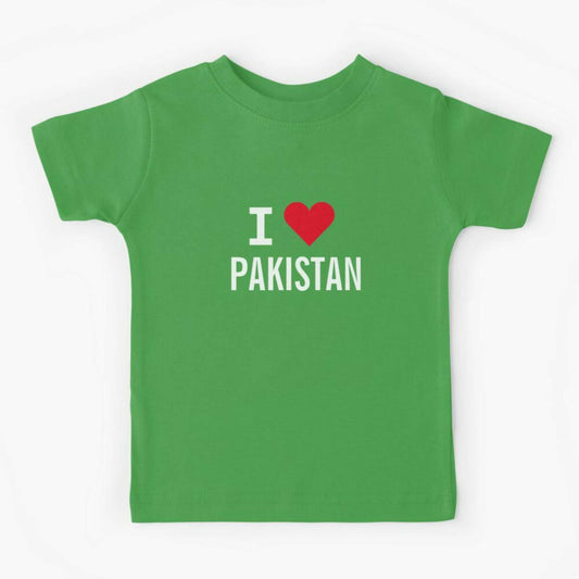 Khanani's I Love Pakistan kids Azadi day tshirts - ValueBox