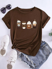 Khanani's High Quality Coffee crew neck For women and girls - ValueBox