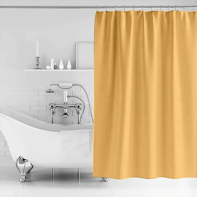 1-PC-Waterproof-Shower-Curtain-Light-Yellow-Apricot-9907