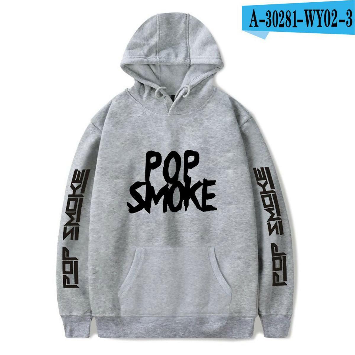 KHANANIS Pop smoke hoodies pullover fleece hoody Men - ValueBox