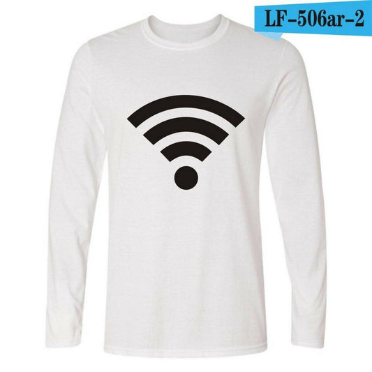 Khanani's WiFi funny t-shirt long sleeve tees for men - ValueBox