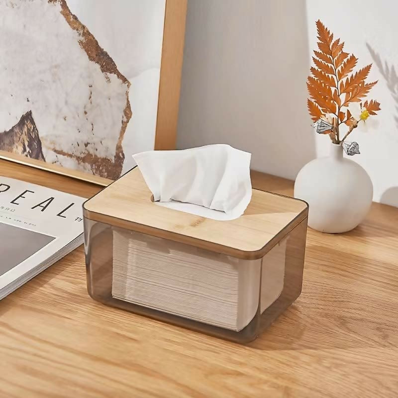 Bamboo-Lid-Tissue-Paper-Box-5303-Large-Transparent-Apricot-4085