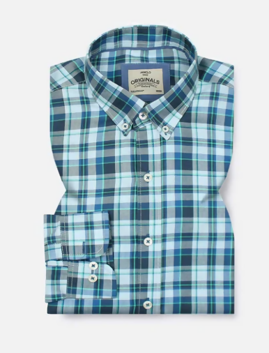 Blue Wide Check Shirt