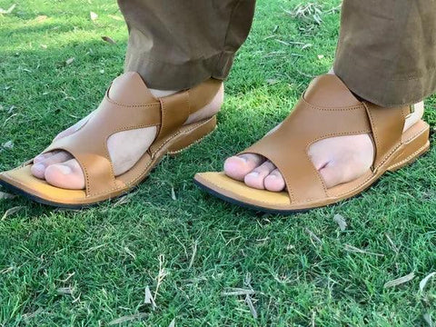 Panjedar Chappal Brown Kohati Leather Chappal - ValueBox