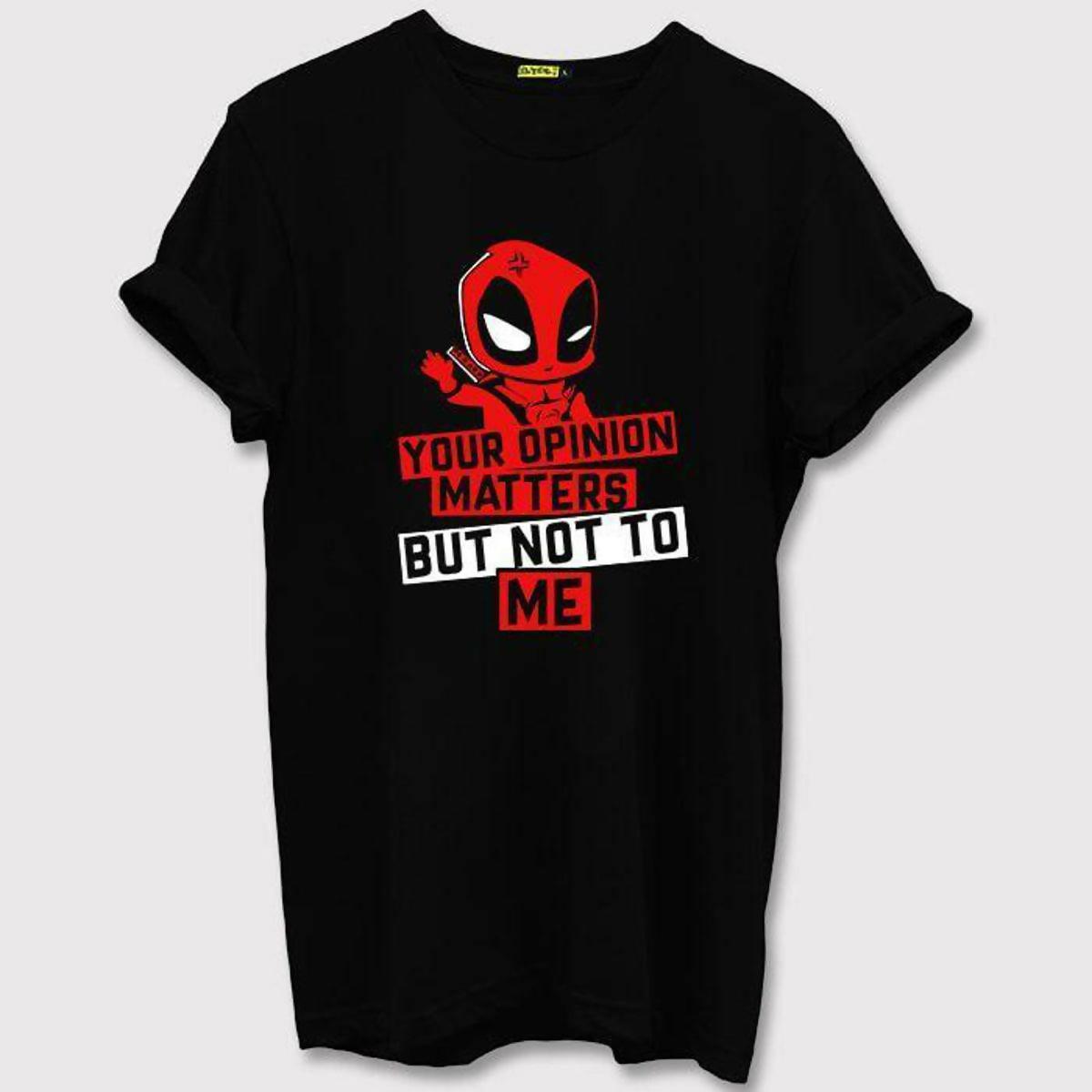 badgeKhanani's DEADPOOL OPINION T-SHIRT FOR MEN - ValueBox