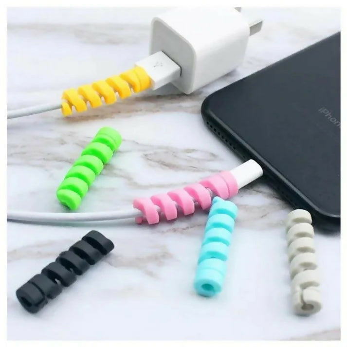 Pack of 10 Spiral Silicone Cable Protectors