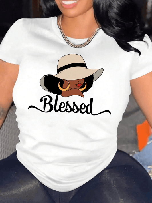 Khanani's High Quality Blessed Tshirt For women and girls