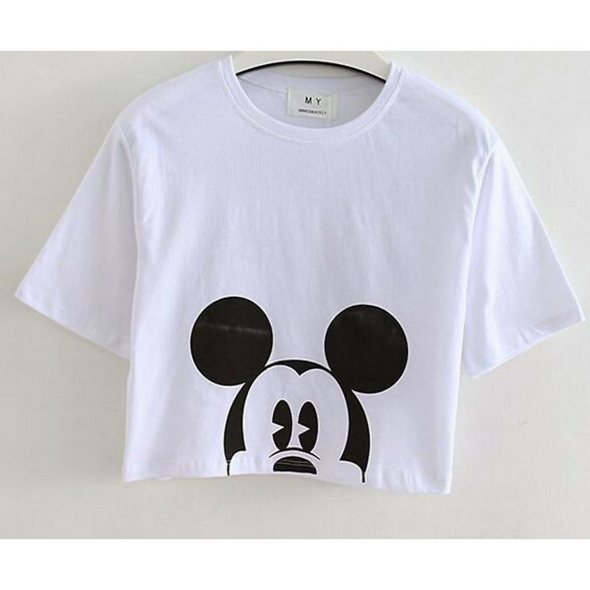 Khanani's Cute mickey mouse printed crop tshirt for women - ValueBox