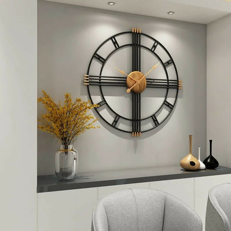 75CM Metal Wall Clock-Vintage