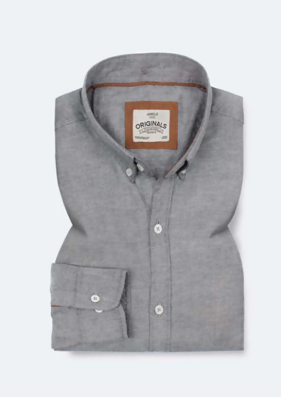 Double Tone Grey Oxford shirt