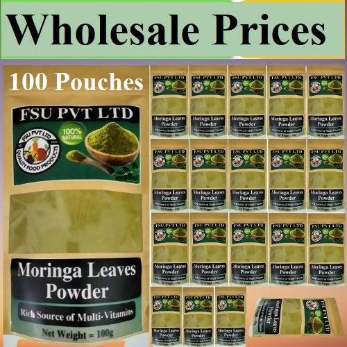 FSU Moringa Leaves Powder (100 Grams 100 Pouches Wholesale Price) - ValueBox