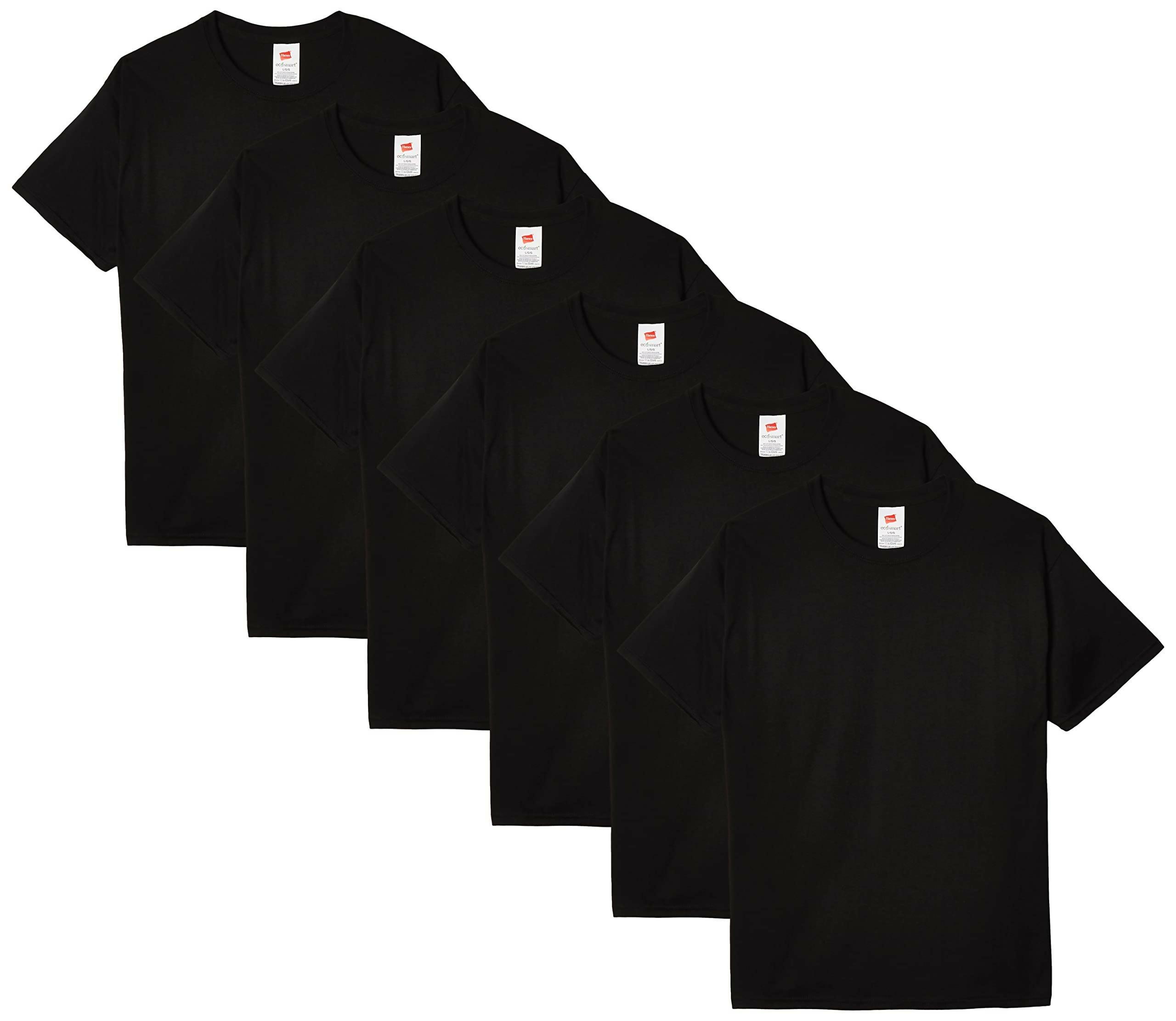 Khanani's T Shirt for men Pack of 6 Black plain Tshirts for men - ValueBox