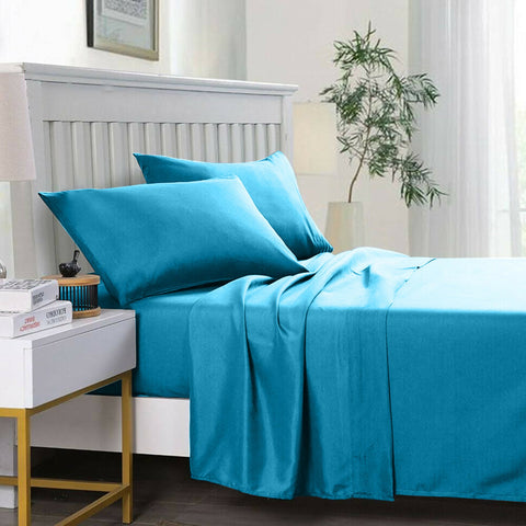 3-PCs-Double-Bed-Sheet-Dyed-Sky-Blue-Apricot-582