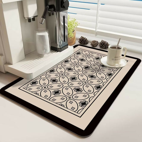 Anti-Slip-Dish-Drying-Mat-Black-Flowers-5948-Apricot-168