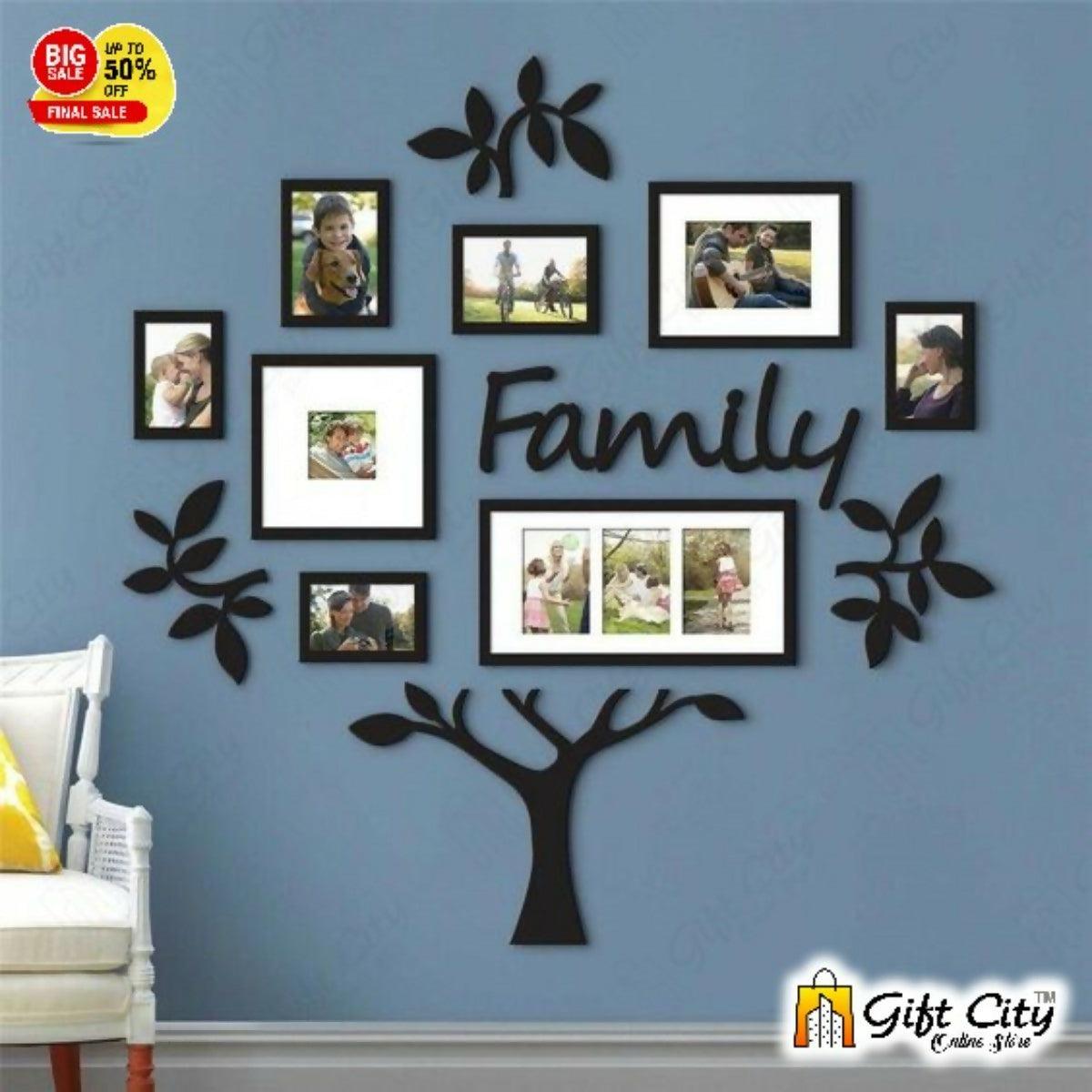 badgeFamily Tree With Photo Frame Modern Wall Art For Gift For Home Décor Living , Bed Room And Offices GIFT City - LCM - ValueBox