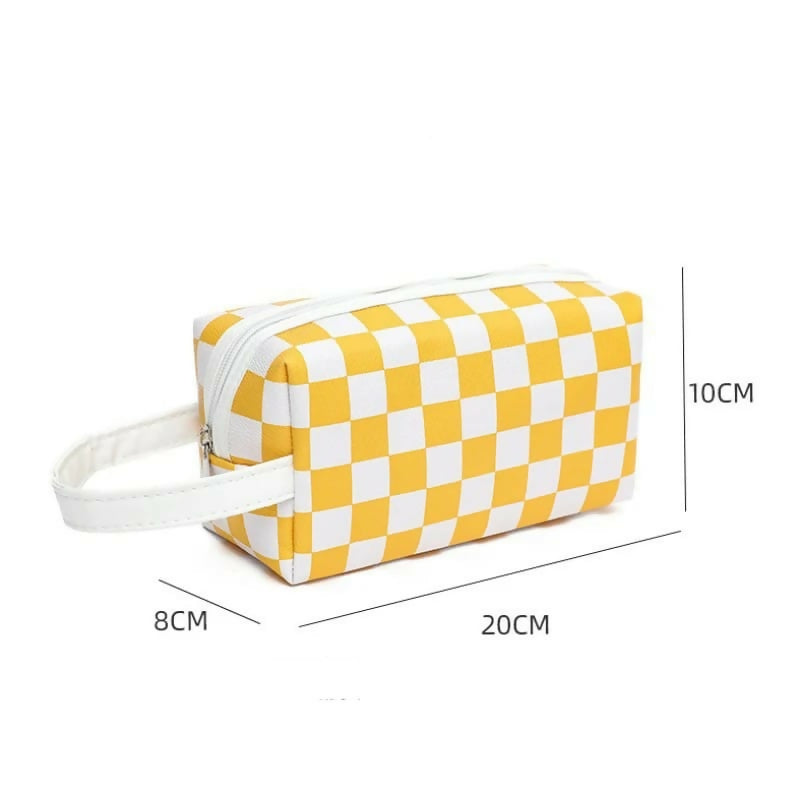 Women-Waterproof-PU-Leather-Cosmetic-Storage-Bags-Chess-SA2405-115-Apricot-1059