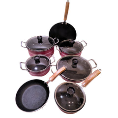 Non Stick Set Kitchen Accessories Cookware Set - 15 Pcs CF (Gift wedding Set)