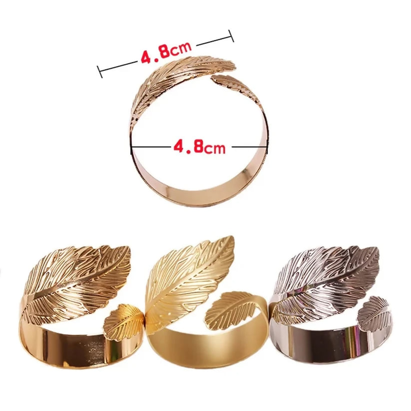 Napkin-Holder-Rings-Golden-Feathers-Apricot-2874