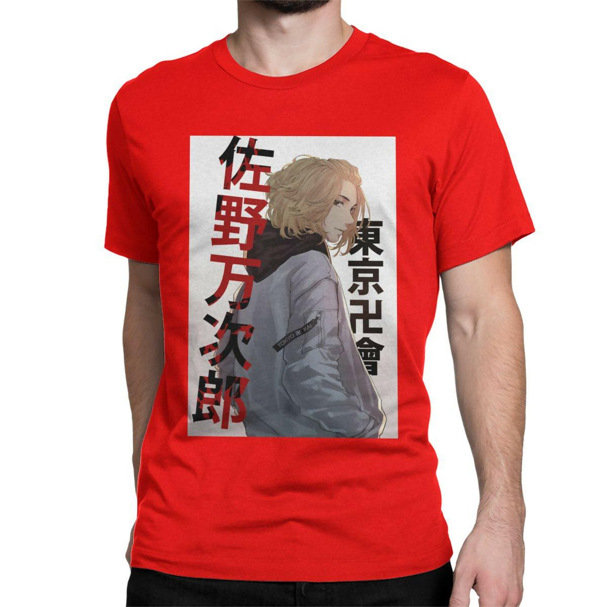 badgeKHANANIS Tokyo Revengers Anime graphic printed cotton short sleeves t shirts for men - ValueBox