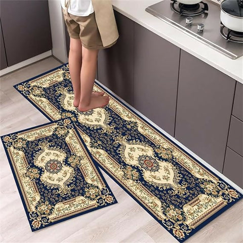 Premium-Padded-Anti-slip-Kitchen-Mat-Set-Turkish-Pattern-Apricot-1199