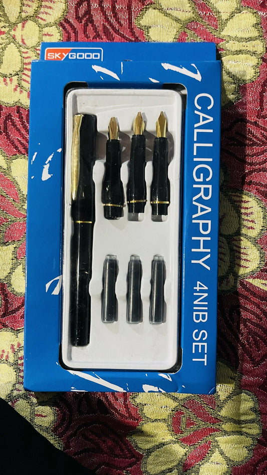 Sky Glory Calligraphy Ink Pen 4Nib Set - ValueBox