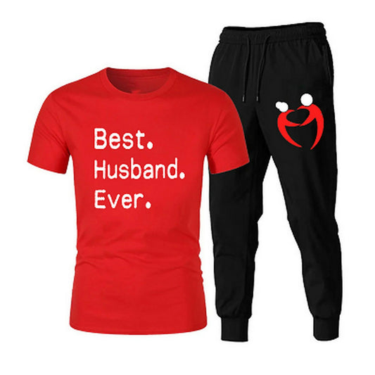 Khanani's Best husband ever tshirt trousers for men - ValueBox