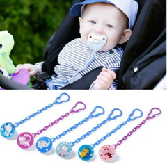 1pcs Baby Pacifier Clip Holder Cute Cartoon Pacifier Clip Soother Chain Baby Teether Holder Clips - ValueBox