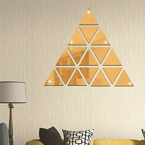 TRIANGLE MIRROR ACRYLIC 16 PCS SET