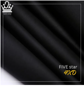 Black Five Star 4XD Wash n Wear Men Suit / Shalwar Kameez / Kamiz Shalwar / Kurta Pajama Unstitched Fabric - ValueBox