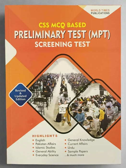 JWT CSS Screening MCQs Based Preliminary Test MPT Guide