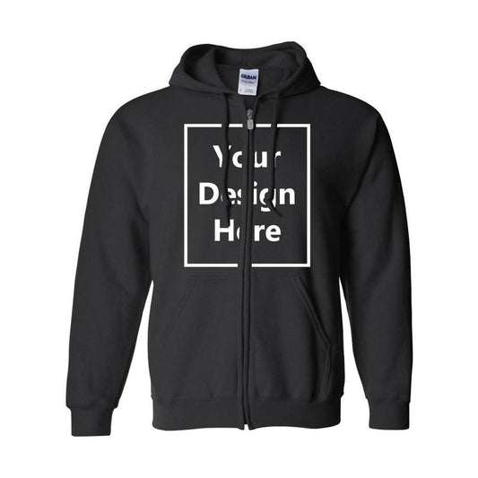 Khanani's Customized Zipper Hoodie for Men & Women - Fleece Hooded Personalizes Design Your Own Hoodies with text or Image Printed