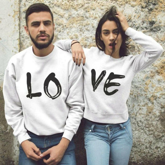 KHANANIS LOVE Couple printed matching sweatshirts for winters -pack of 2 - ValueBox