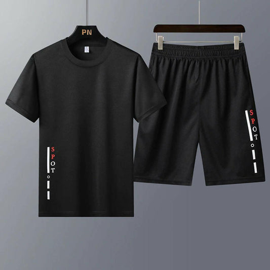 badgeKhanani's Summer sportswear cotton tshirt with shorts for men - ValueBox