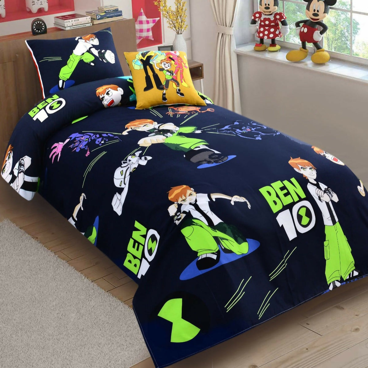 Digital-Printed-Junior-Single-Bed-Sheet-Ben10-Apricot-6541