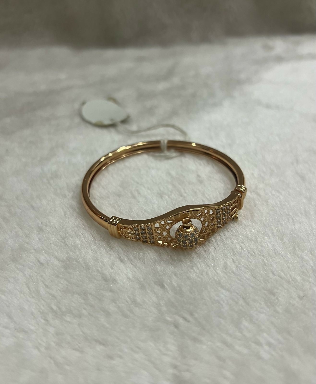 Elegant Golden Lock Kara Bracelet