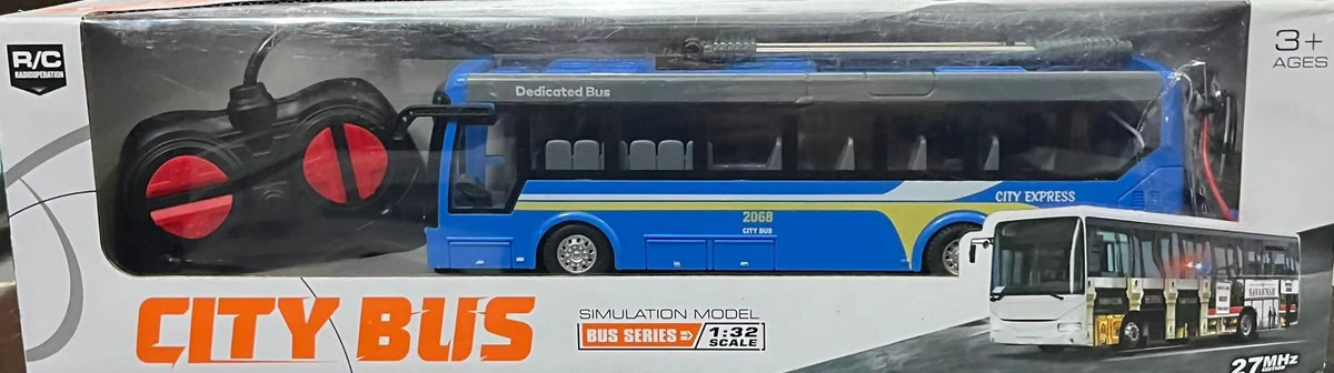 Remote Control Bus Toy With Lights Electric Tourist Sightseeing Bus Simulation Campus Vehicle Kids Toy Car Gift.