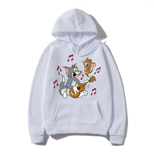 Khanani's Tom and jerry fun printed pullover hoodies for men - ValueBox