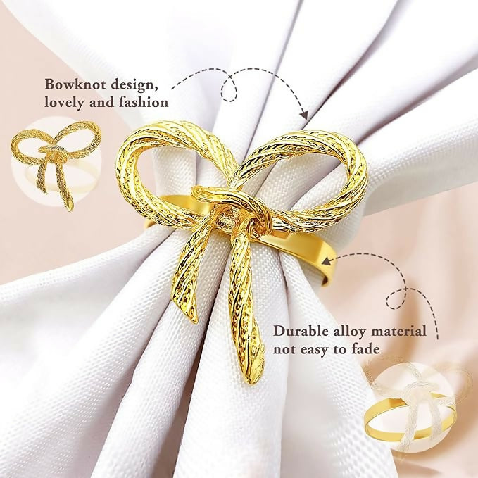 Napkin-Holder-Rings-Metal-Bow-Gold-Apricot-4675