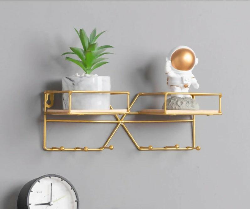 Iron Plant Shelves Organizers for Small Things Housekeeper on Wall Key Holder Rack Organizer Storage Shelf Living Room Decoration - ValueBox