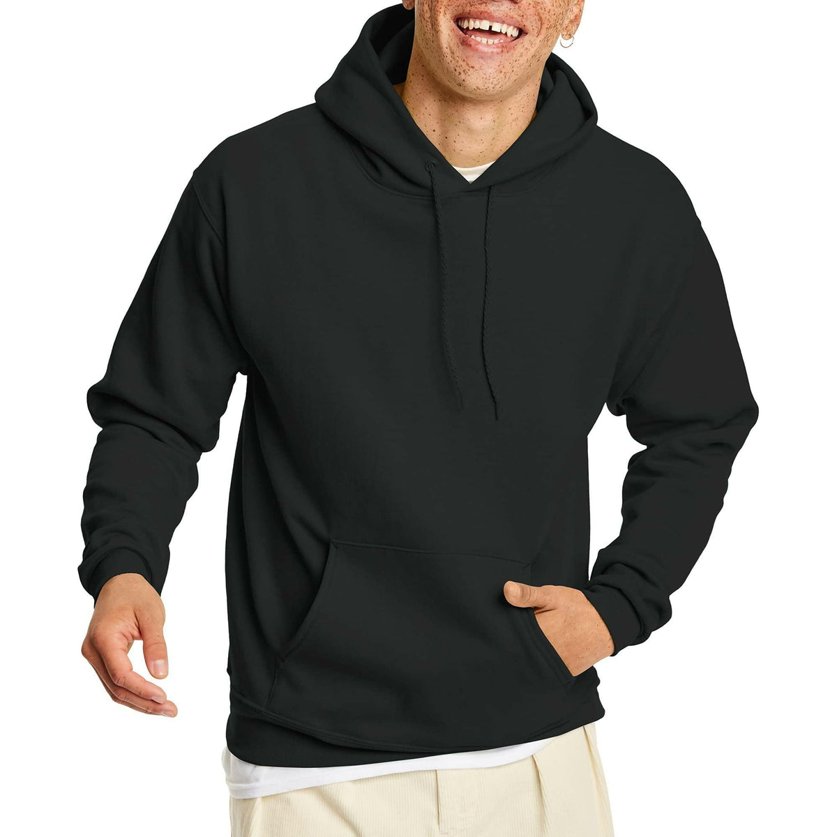 Khanani's Plain Pullover Hoodies for Men and Women - Fleece Basic Hooded Hoodie for Winter - ValueBox