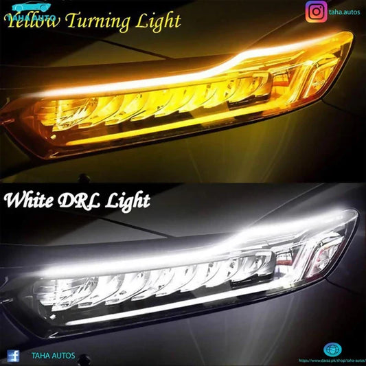 2pcs Headlights DRL With Running Indicator For all Cars