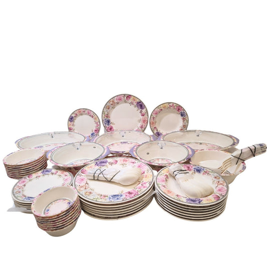 Victorious Dinner Set Double Glazed 72 pcs Durable Strong quality melamine 8 person serving V,T,4 - ValueBox